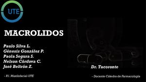 Presentacion De Macrólidos