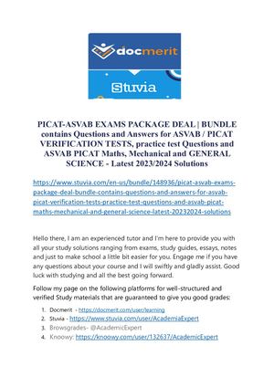 Picat Asvab Exams Package Deal