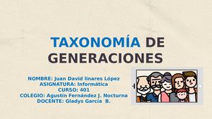 Taxonomia De Las Generaciones X Y Z