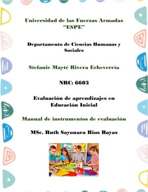 Manual Instrumentos De Evaluación