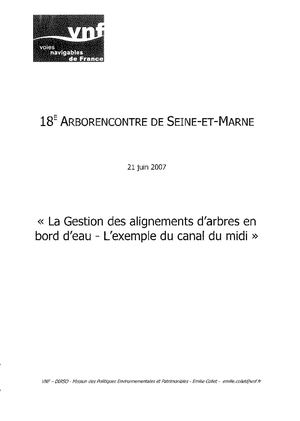 (ARBO-18)- Arbres-bord d’eau -Canal Midi