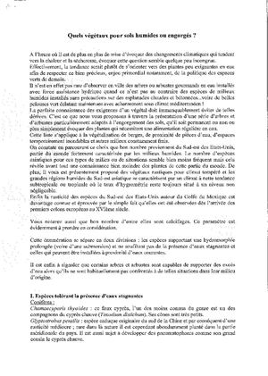 (ARBO-18)- Végétaux pour sols humides ou engorgés