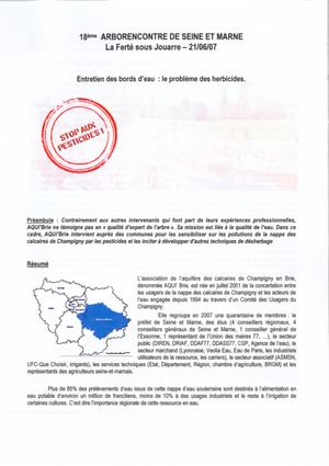 (ARBO-18)- Entretien bords d'eau -le problème des herbicides