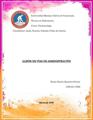 Album Vias De Administración