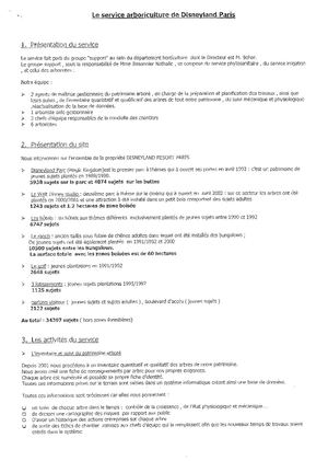 (ARBO-16) -Service arboriculture de Disneyland Paris 