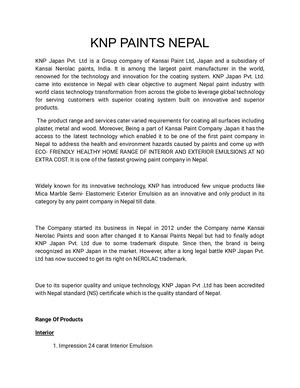 Knp Paints Nepal