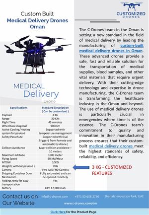Medical Delivery Drones Oman