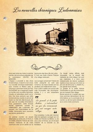 Les Nouvelles Chroniques Ludonnaises - 1er Volet