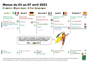 Menus SCOLAIRES Avril 2023 SOP