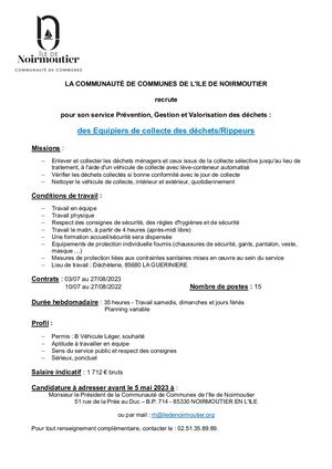 Offres D'emploi Rippeurs2023