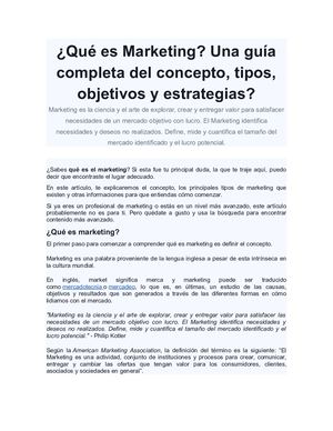 Guía De Marketing