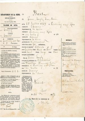 AMFAR NUM Recensement militaire 1879 de Fontenay-aux-Roses