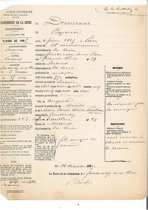 AMFAR NUM Recensement militaire 1885 de Fontenay-aux-Roses