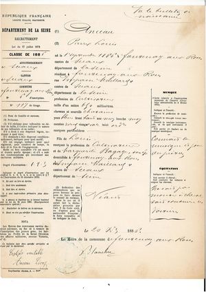 AMFAR NUM Recensement militaire 1886 de Fontenay-aux-Roses