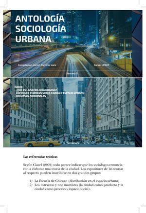 Antología Sociología Urbana