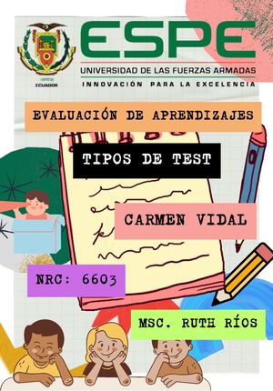 Tipos De Test De Evaluación