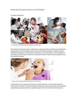 Roger Swidorowicz Políticas Públicas Que Podrían Mejorar La Salud Odontológica 2 3 2023