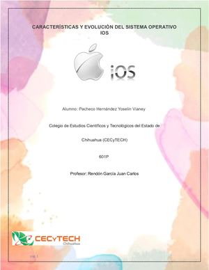 Características Y Evolución Del Sistema Operativo Ios
