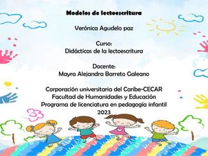 Presentación “Modelos De La Lectoescritura”