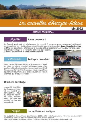 Bulletin Municipal Juin 2022
