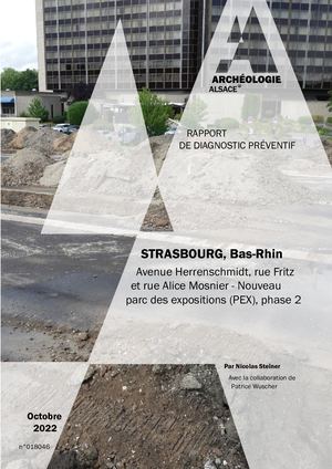 STRASBOURG, Avenue Herrenschmidt, rue Fritz et rue Alice Mosnier - Nouveau parc des expositions (PEX) - phase 2 (d)