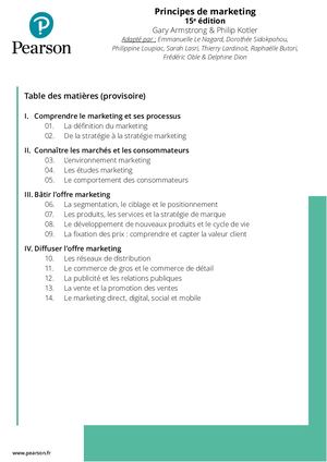 TDM - Principes de marketing, 15e éd.