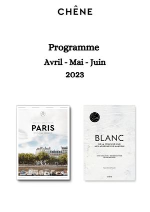 Chêne Programme Avril Juin 2023