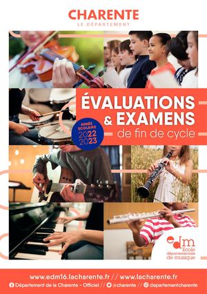 Plaquette des examens et évaluations 2023