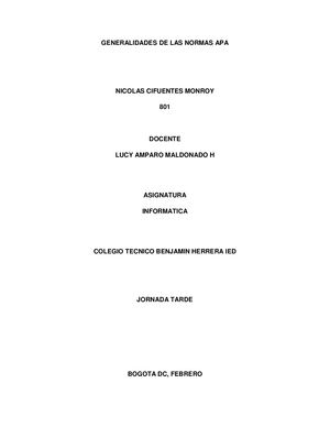 Generalidades De Las Normas Apa