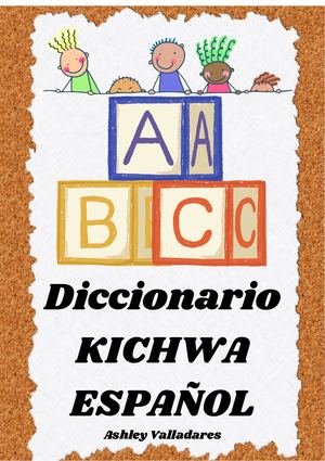 Diccionario kichwa,  Español