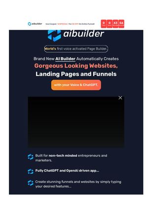 Aibuilder Create Stunning Websites & Funnels With Your Voice