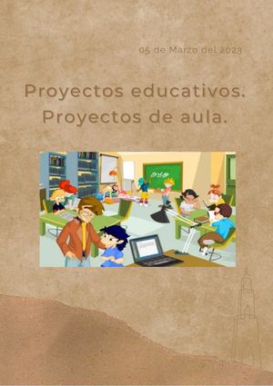 Proyectos Educativos Proyectos De Aula