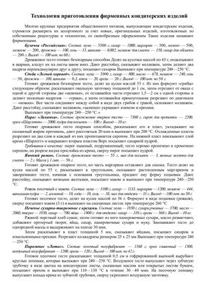 Тема 18 Технология приготовления фирменных кондитерских изделий