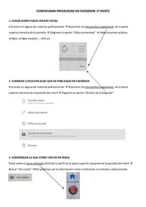 Configurar Facebook en el móvil 1ª Parte