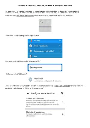 Configurar Facebook en el móvil 3ª Parte