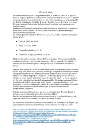 Cloruro De Vinilo