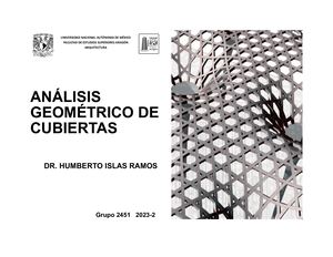 Analisis Geometrico De Cubiertas