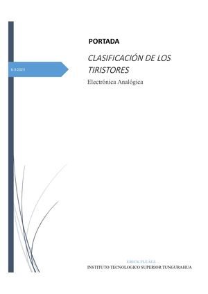 Clasificación De Los Tiristores