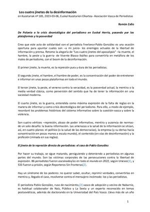 Los Cuatro Jinetes De L