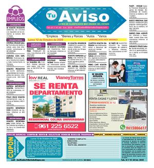 Tu Aviso 12 De Octubre De 2020