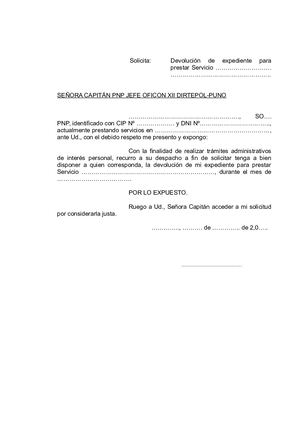 SOLICITA DEVOLUCIÓN DE EXPEDIENTE - Jorge Franco Armaza Deza