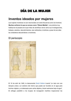 Dossier Día De La Mujer