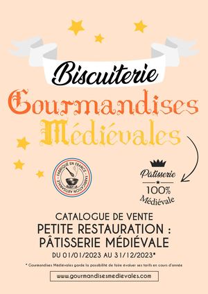 Catalogue Gourmandises médiévales Petite restauration 2023