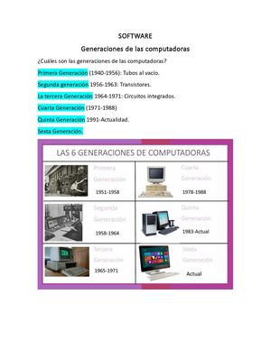 Generacion De Computadoras