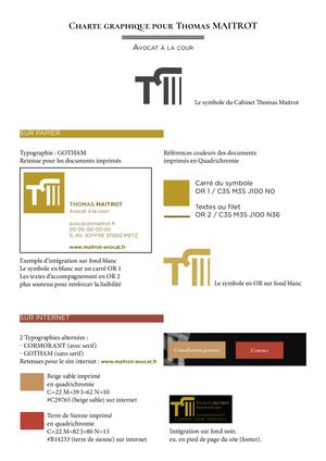 Thomas Maitrot Cabinet d'avocat Metz Charte Graphique