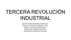 Tercera Revolución Industrial
