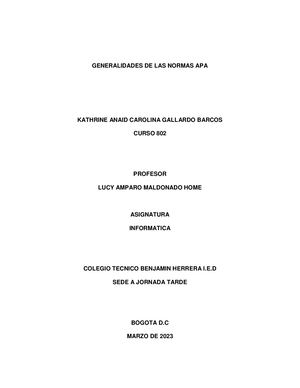 Normas Apa Katherine Gallardo