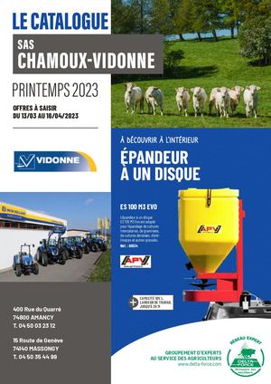 Catalogue Printemps Chamoux Vidonne