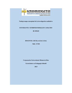 Trabajo Mapa Conceptual De La Investigación Cualitativo