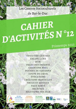 Cahier d'activités n° 12